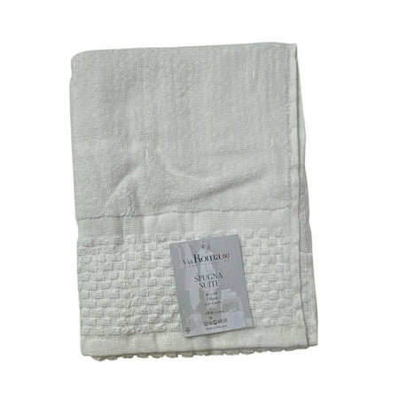 Asciugamano Ospite Via Roma 60 Check in Spugna di Puro Cotone 420 gr/mq – Made in Italy
