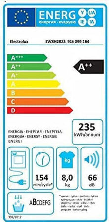 Asciugatrice Electrolux EW8H282S 8Kg A++ Pompa di calore DelicateCare PerfectCar