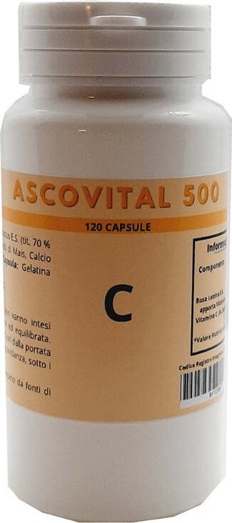 ASCOVITAL-500-(VITAMINA-C)-integratore-alimentare-120-capsule-La-Scienza-Infusa