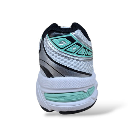 Sneakers ASICS GEL 1130 Bambini Grigio Verde Rosso – Retro Running, Laccio | Scarpetteria Gica
