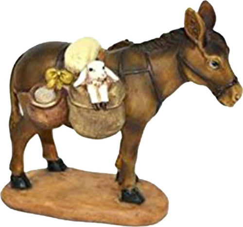 Asinello con sacchi animale in poliresina dipinto a mano per presepe natalizio h 9,5 cm Casa e cucina/Decorazioni per interni/Addobbi e decorazioni per ricorrenze/Decorazioni natalizie/Presepi/Statuine e fondali per il presepe MagiediNatale.it - Altamura, Commerciovirtuoso.it