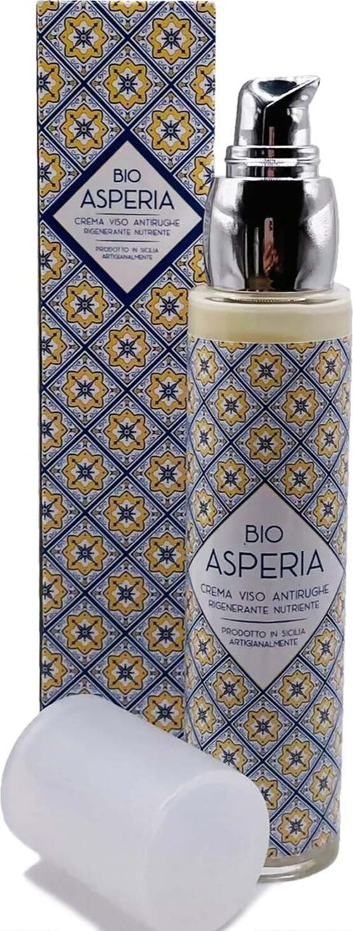 Asperia-Bio-50-Ml,-Crema-Viso-Biologica-Antirughe,-Nutriente,-Rigenerante,-Agli-Estratti-Di-Aloe-Vera-E-Fico-D'india.