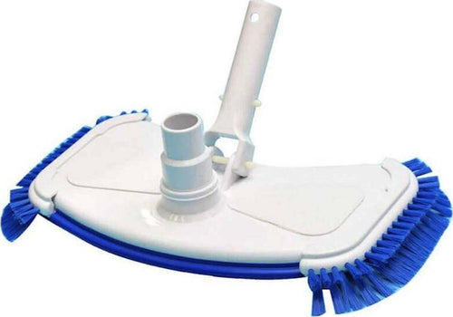 Aspirafango ovale con setole laterali per piscina, spazzola di pulizia fondo con snodo