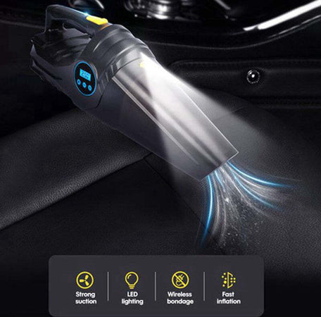 Aspirapolvere Per Auto Con Compressore Aria 120w Ricaricabile Senza Fili 12v Casa e cucina/Aspirapolvere e pulizia di pavimenti e finestre/Aspirapolvere/Aspirabriciole e aspirapolvere portatili Trade Shop italia - Napoli, Commerciovirtuoso.it