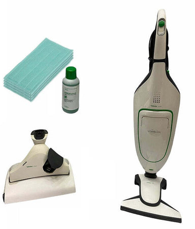 Aspirapolvere Vorwerk Folletto VK 200 con Pulilava SP530 Rigenerato Originale