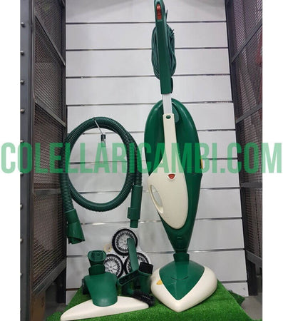 Aspirapolvere Vorwerk Folletto VK135 + Lucidatrice Cuore PL515 e Tubo Accessori Rigenerato Originale con Garanzia