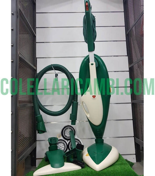Aspirapolvere Vorwerk Folletto VK135 + Lucidatrice Cuore PL515 e Tubo Accessori Rigenerato Originale con Garanzia