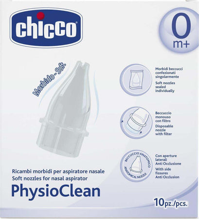 Aspiratore nasale Chicco Ricambi 10 pz Physioclean Prima infanzia/Igiene e benessere/Orecchie e naso/Aspiratori nasali Scontolo.net - Potenza, Commerciovirtuoso.it