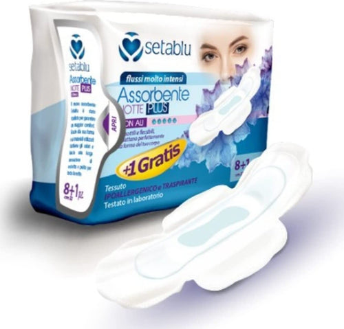 Assorbenti Notte Confezione Da 9 Pz Ultra Assorbente Rapido Con Ali Traspirante Salute e cura della persona/Igiene intima/Assorbenti esterni Trade Shop italia - Napoli, Commerciovirtuoso.it