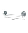 Asta Barra Porta Asciugamani 45 Cm Montaggio A Parete Bagno Con Biadesivo 79845