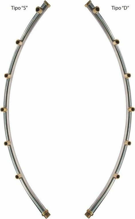 Asta atomizzatore curva Ø ventola 800mm e raggio 445mm