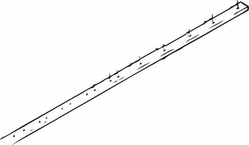 Asta forata portadenti 2,35 mt adattabile a Gaspardo riferimento 21120253