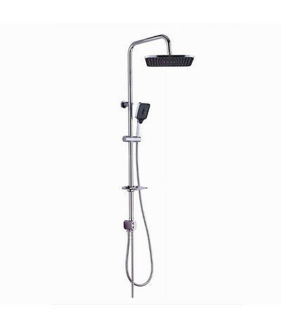 Asta Saliscendi Cromata Colonna Doccia Soffione Fisso Doccetta Portasapone 87307