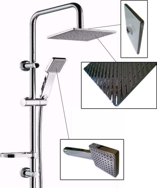 ASTA SALISCENDI CROMATA COLONNA DOCCIA SOFFIONE FISSO DOCCETTA SATURN 9005 Fai da te/Attrezzature per cucine e bagni/Attrezzature per bagni/Rubinetti per docce e vasche da bagno e parti/Sistemi per vasche da bagno e docce Trade Shop italia - Napoli, Commerciovirtuoso.it