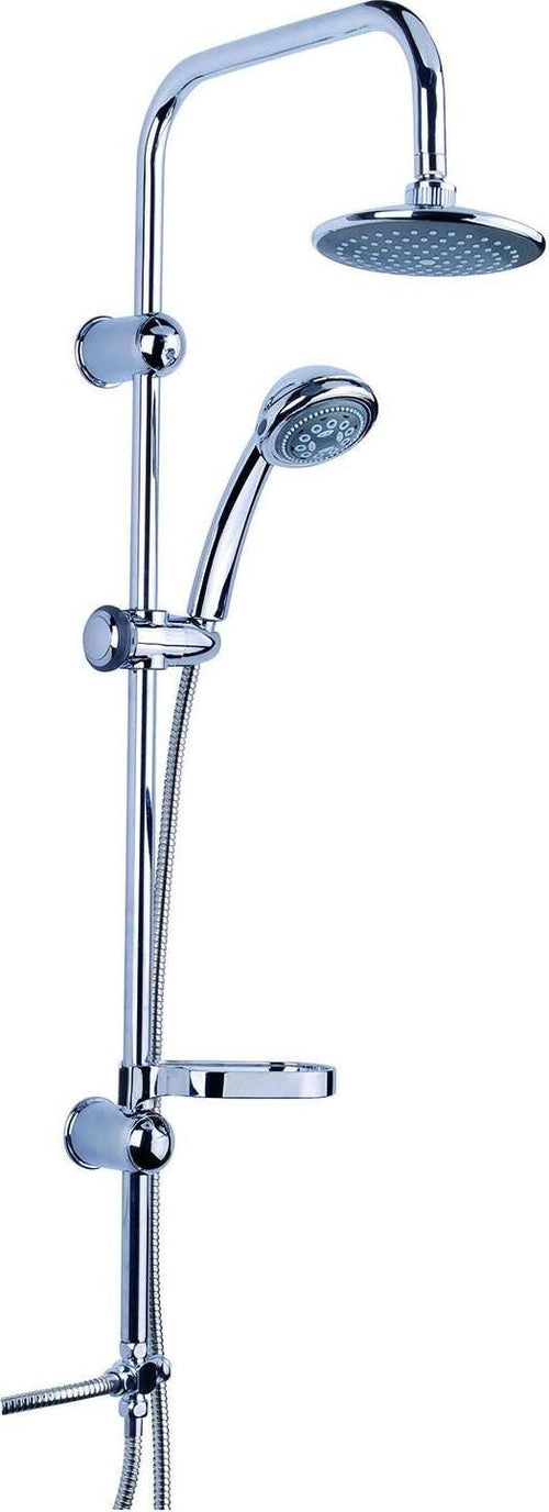 Asta Saliscendi Cromata Colonna Doccia Soffione Fisso Doccetta Saturno 9003 Fai da te/Attrezzature per cucine e bagni/Attrezzature per bagni/Docce e componenti doccia/Sistemi saliscendi per vasche da bagno e docce Trade Shop italia - Napoli, Commerciovirtuoso.it