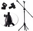 Asta-Supporto-Per-Microfono-Professionale-Con-Pinza-Innesto-Treppiedi-Regolabile
