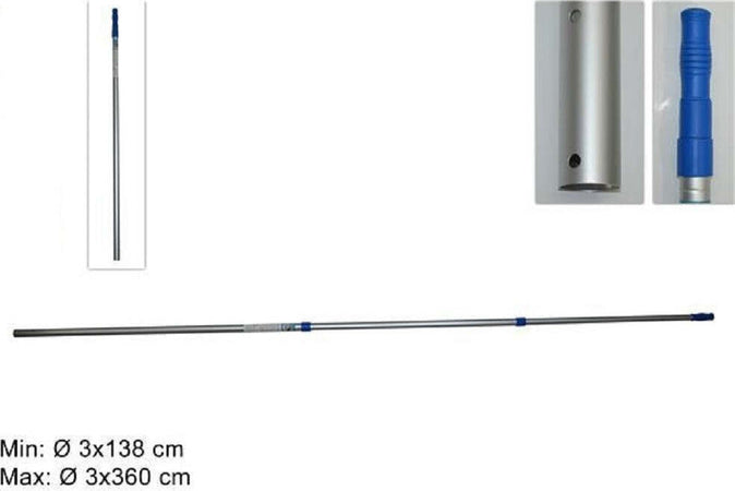 Asta Telescopica Attacco Universale A 2 Sezioni Da 360cm Retino Aspiratori 58279 Giardino e giardinaggio/Piscine vasche idromassaggio e accessori/Filtri pompe e accessori/Accessori e parti Trade Shop italia - Napoli, Commerciovirtuoso.it