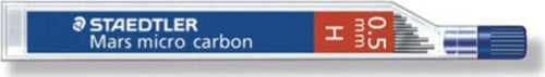 Astuccio 12 Mine Mars Micro - mina 0 5mm - gradazione H - Staedtler - conf. 12 astucci Cancelleria e prodotti per ufficio/Penne matite scrittura e correzione/Matite/Mine per portamine Eurocartuccia - Pavullo, Commerciovirtuoso.it