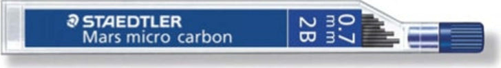 Astuccio 12 Mine Mars Micro - mina 0 7mm - gradazione 2B - Staedtler - conf. 12 astucci Cancelleria e prodotti per ufficio/Penne matite scrittura e correzione/Matite/Mine per portamine Eurocartuccia - Pavullo, Commerciovirtuoso.it