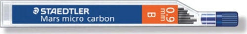 Astuccio 12 Mine Mars Micro - mina 0 9mm - gradazione B - Staedtler - conf. 12 astucci Cancelleria e prodotti per ufficio/Penne matite scrittura e correzione/Matite/Mine per portamine Eurocartuccia - Pavullo, Commerciovirtuoso.it