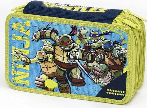 Astuccio-3-Cerniere-Zip-Triplo-Tartarughe-Ninja-Colori-Accessori-Giochi-Preziosi