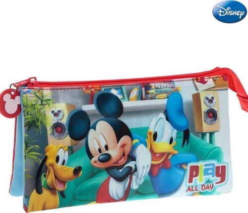 Astuccio 3 Posti Chiusura Zip Portapenne Porta Matite Pvc Mickey Topolino Disney Cancelleria e prodotti per ufficio/Scuola e materiale didattico/Materiale scolastico/Cartelle e zaini per la scuola/Astucci Trade Shop italia - Napoli, Commerciovirtuoso.it