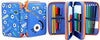 Astuccio-3-Zip-3-Scomparti-Colore-Blu-Funny-Happiness-Smemoranda