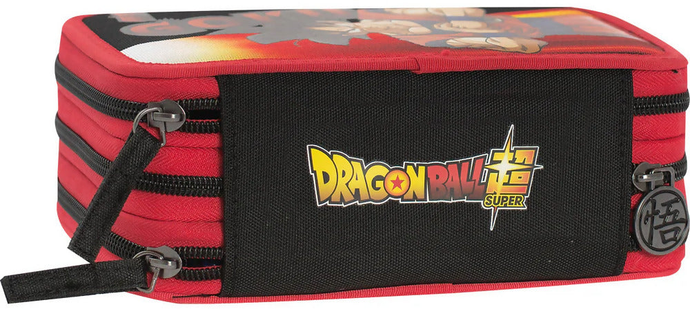 Astuccio 3 zip dragon ball nero/rosso/giallo