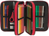 Astuccio 3 zip dragon ball nero/rosso/giallo