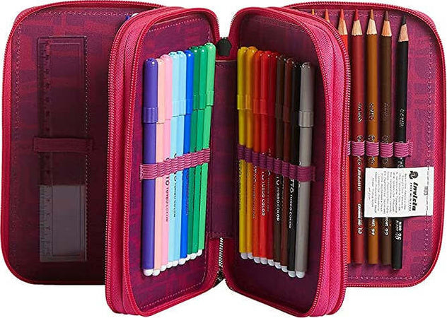 Astuccio 3 Zip Invicta Street Jungle Fucsia Cancelleria e prodotti per ufficio/Scuola e materiale didattico/Materiale scolastico/Cartelle e zaini per la scuola/Astucci Scontolo.net - Potenza, Commerciovirtuoso.it