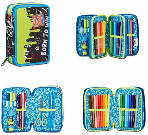 Astuccio 3 zip sj gang born to fun boy
