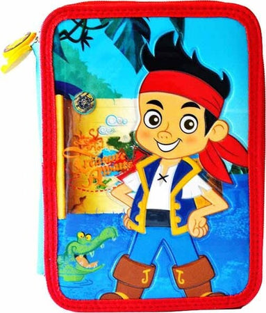 Astuccio a 2 Zip Disney Jake e i Pirati con Accessori per la Scuola e il Disegno Cancelleria e prodotti per ufficio/Scuola e materiale didattico/Materiale scolastico/Cartelle e zaini per la scuola/Astucci Trade Shop italia - Napoli, Commerciovirtuoso.it