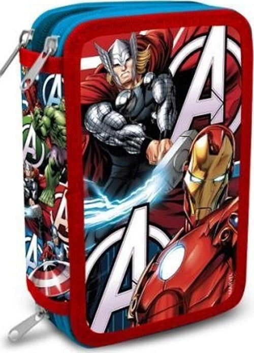 Astuccio Avengers 3 ZIP Triplo Scomparto Accessoriato Completo Scuola Bambino Cancelleria e prodotti per ufficio/Scuola e materiale didattico/Materiale scolastico/Cartelle e zaini per la scuola/Astucci Trade Shop italia - Napoli, Commerciovirtuoso.it