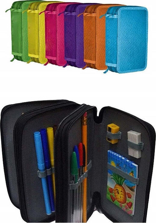 ASTUCCIO COLORATO 3 ZIP SCOMPARTO ACCESSORIATO 27PZ PASTELLI PENNARELLI SCUOLA Cancelleria e prodotti per ufficio/Scuola e materiale didattico/Materiale scolastico/Cartelle e zaini per la scuola/Astucci Trade Shop italia - Napoli, Commerciovirtuoso.it