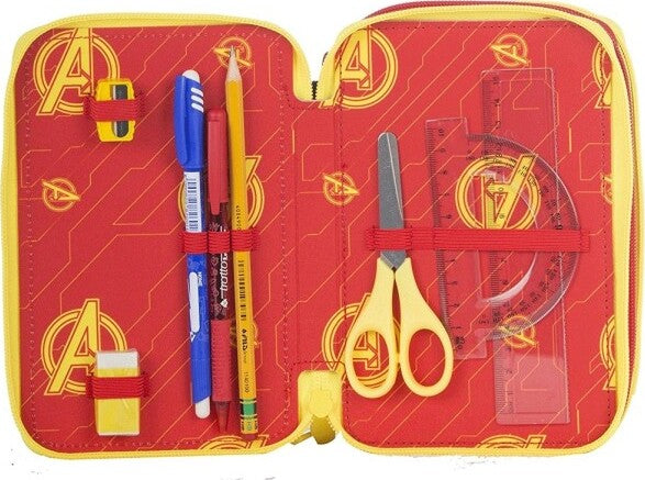 Astuccio Completo 3 Zip Avengers Supereroi Accessoriato Bambini Scuola Elemntare Cancelleria e prodotti per ufficio/Scuola e materiale didattico/Materiale scolastico/Cartelle e zaini per la scuola/Astucci Trade Shop italia - Napoli, Commerciovirtuoso.it
