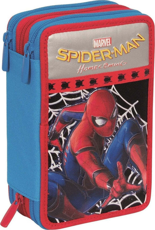 ASTUCCIO COMPLETO 3 ZIP SPIDERMAN ACCESSORIATO BAMBINI SCUOLA Cancelleria e prodotti per ufficio/Scuola e materiale didattico/Materiale scolastico/Cartelle e zaini per la scuola/Astucci Trade Shop italia - Napoli, Commerciovirtuoso.it