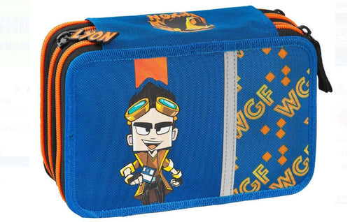 Astuccio Corredo 3 Zip Lyon Gamer per La Scuola Completo Franco Cosimo Panini