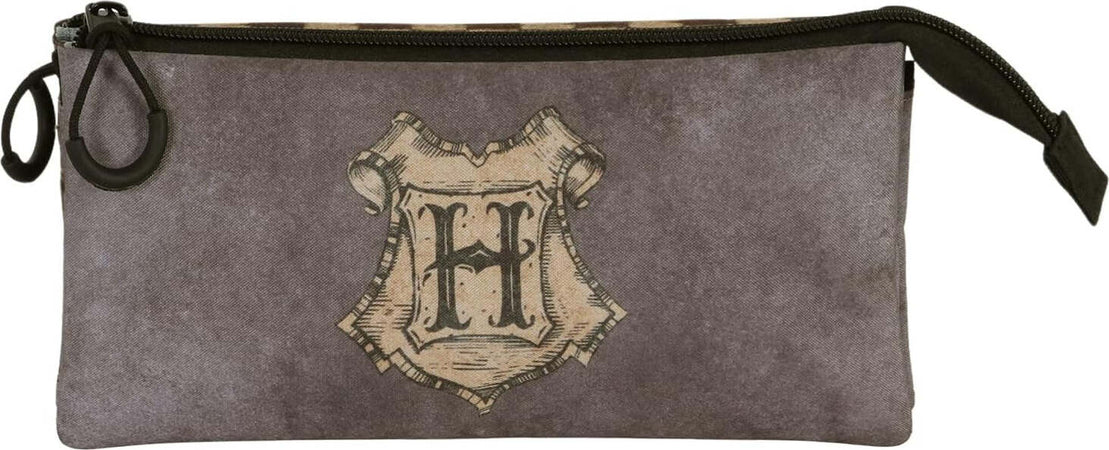 Astuccio-Harry-Potter-Squares-Astuccio-Triplo-FAN-2.0-Marrone-hogwarts