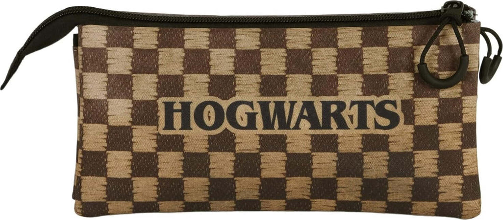 Astuccio-Harry-Potter-Squares-Astuccio-Triplo-FAN-2.0-Marrone-hogwarts