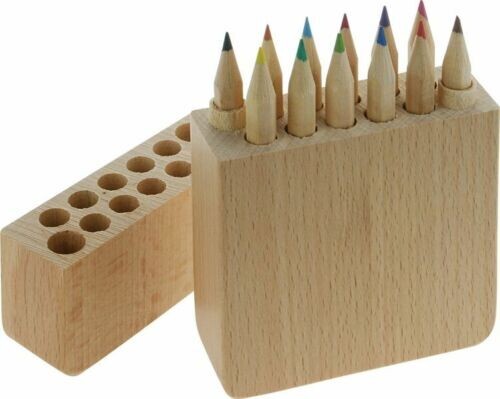 Astuccio In Legno Naturale Con 12 Pastelli Colorati Portapastelli Giocattoli e infanzia > Scuola > Astucci Trade Shop italia - Napoli, Commerciovirtuoso.it