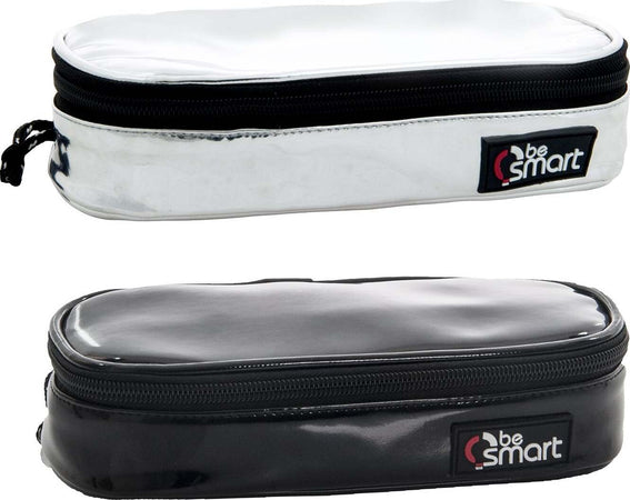 Astuccio Ovale per Scuola Nero E Argento Borsellino Reversibile Be Smart 21x9x5 Cm Cancelleria e prodotti per ufficio/Scuola e materiale didattico/Materiale scolastico/Cartelle e zaini per la scuola/Astucci Decor Space - Altamura, Commerciovirtuoso.it