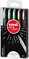Astuccio penna sfera gel gel UNI-BALL SIGNO - punta 0 8 mm - colori assortiti metal - Uni Mitsubishi - astuccio 5 pezzi Cancelleria e prodotti per ufficio/Penne matite scrittura e correzione/Penne e ricariche/Penne roller a inchiostro gel Eurocartuccia - Pavullo, Commerciovirtuoso.it