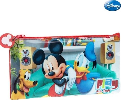 Astuccio-Portamatite-Portapastelli-Scuola-Neceser-Mickey-Mouse-Topolino-Disney