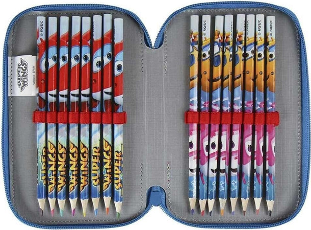 ASTUCCIO PORTAPASTELLI SCUOLA 3 LIVELLI SUPER WINGS CON PASTELLI PENNARELLI Cancelleria e prodotti per ufficio/Scuola e materiale didattico/Materiale scolastico/Cartelle e zaini per la scuola/Astucci Trade Shop italia - Napoli, Commerciovirtuoso.it