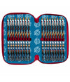Astuccio Portapastelli Scuola 3 Zip Avengers Accessoriato Con Pastelli Pennarelli