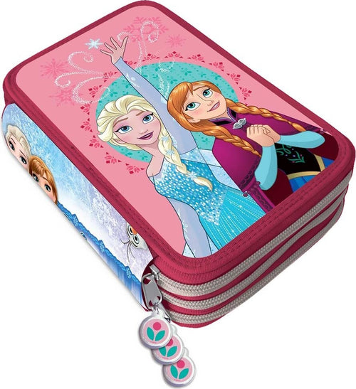 ASTUCCIO PORTAPASTELLI SCUOLA 3 ZIP FROZEN ACCESSORIATO CON PASTELLI PENNARELLI Cancelleria e prodotti per ufficio/Scuola e materiale didattico/Materiale scolastico/Cartelle e zaini per la scuola/Astucci Trade Shop italia - Napoli, Commerciovirtuoso.it