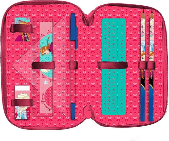 ASTUCCIO PORTAPASTELLI SCUOLA 3 ZIP FROZEN ACCESSORIATO CON PASTELLI PENNARELLI Cancelleria e prodotti per ufficio/Scuola e materiale didattico/Materiale scolastico/Cartelle e zaini per la scuola/Astucci Trade Shop italia - Napoli, Commerciovirtuoso.it