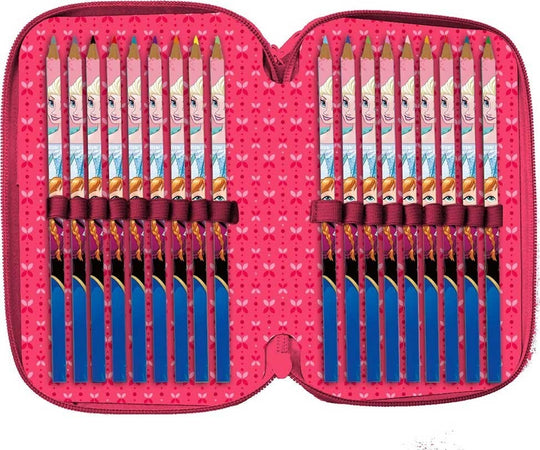 ASTUCCIO PORTAPASTELLI SCUOLA 3 ZIP FROZEN ACCESSORIATO CON PASTELLI PENNARELLI Cancelleria e prodotti per ufficio/Scuola e materiale didattico/Materiale scolastico/Cartelle e zaini per la scuola/Astucci Trade Shop italia - Napoli, Commerciovirtuoso.it