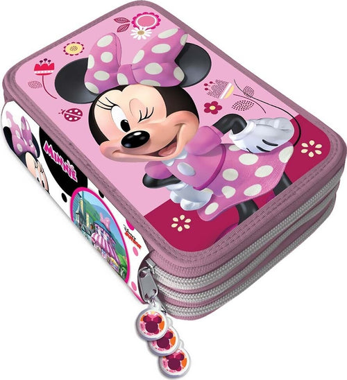 ASTUCCIO PORTAPASTELLI SCUOLA 3 ZIP MINNIE ACCESSORIATO CON PASTELLI PENNARELLI Cancelleria e prodotti per ufficio/Scuola e materiale didattico/Materiale scolastico/Cartelle e zaini per la scuola/Astucci Trade Shop italia - Napoli, Commerciovirtuoso.it