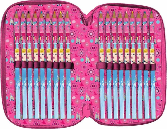 Astuccio Portapastelli Scuola 3 Zip Principesse Cenerentola Accessoriato Pennerelli Cancelleria e prodotti per ufficio/Scuola e materiale didattico/Materiale scolastico/Cartelle e zaini per la scuola/Astucci Trade Shop italia - Napoli, Commerciovirtuoso.it